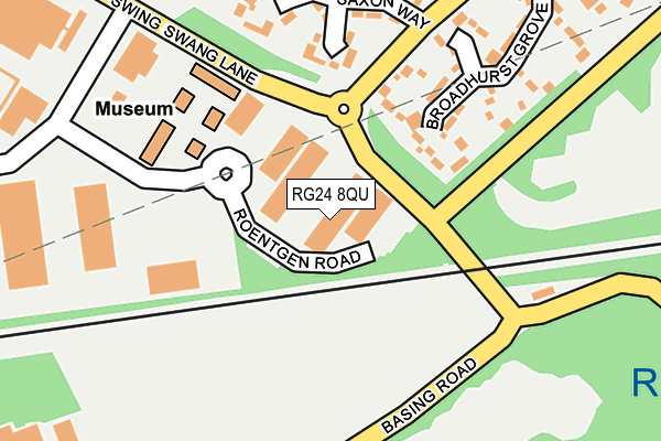 RG24 8QU map - OS OpenMap – Local (Ordnance Survey) RG24 8QU map - OS OpenMap – Local (Ordnance Survey)
