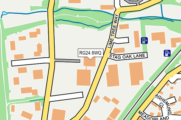 RG24 8WQ map - OS OpenMap – Local (Ordnance Survey) RG24 8WQ map - OS OpenMap – Local (Ordnance Survey)