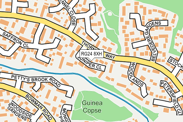 RG24 8XH map - OS OpenMap – Local (Ordnance Survey) RG24 8XH map - OS OpenMap – Local (Ordnance Survey)