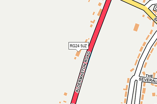 RG24 9JZ map - OS OpenMap – Local (Ordnance Survey) RG24 9JZ map - OS OpenMap – Local (Ordnance Survey)