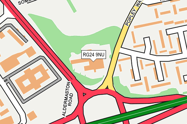 RG24 9NU map - OS OpenMap – Local (Ordnance Survey) RG24 9NU map - OS OpenMap – Local (Ordnance Survey)