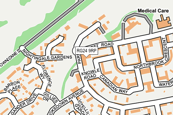 RG24 9RP map - OS OpenMap – Local (Ordnance Survey) RG24 9RP map - OS OpenMap – Local (Ordnance Survey)