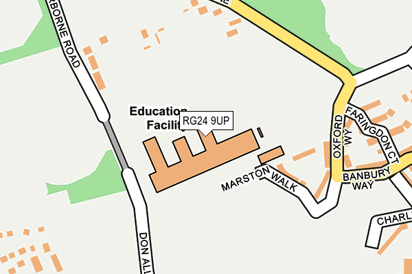 RG24 9UP map - OS OpenMap – Local (Ordnance Survey)