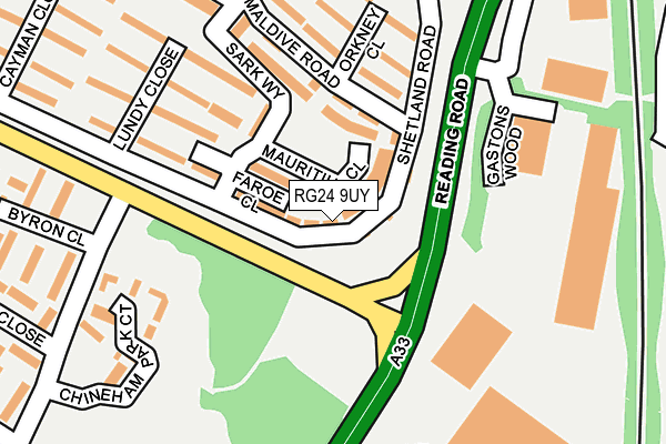 RG24 9UY map - OS OpenMap – Local (Ordnance Survey) RG24 9UY map - OS OpenMap – Local (Ordnance Survey)