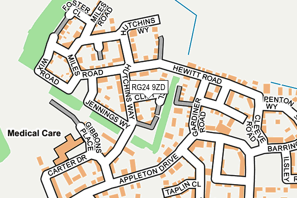 RG24 9ZD map - OS OpenMap – Local (Ordnance Survey) RG24 9ZD map - OS OpenMap – Local (Ordnance Survey)
