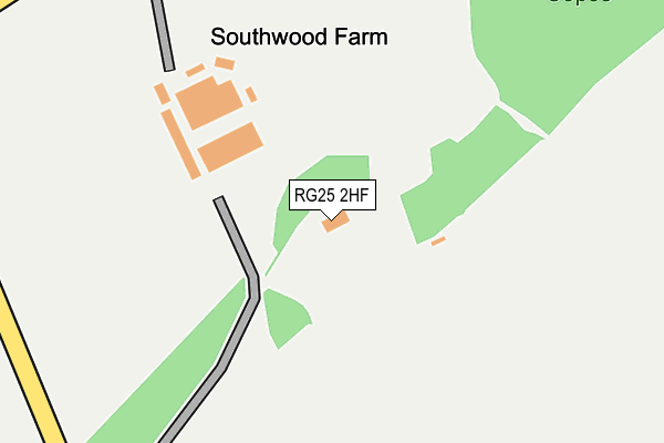 RG25 2HF map - OS OpenMap – Local (Ordnance Survey) RG25 2HF map - OS OpenMap – Local (Ordnance Survey)