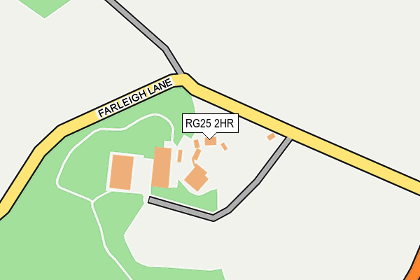 RG25 2HR map - OS OpenMap – Local (Ordnance Survey) RG25 2HR map - OS OpenMap – Local (Ordnance Survey)