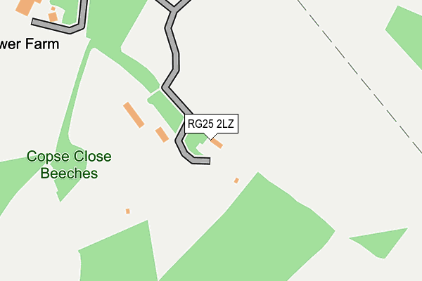 RG25 2LZ map - OS OpenMap – Local (Ordnance Survey) RG25 2LZ map - OS OpenMap – Local (Ordnance Survey)
