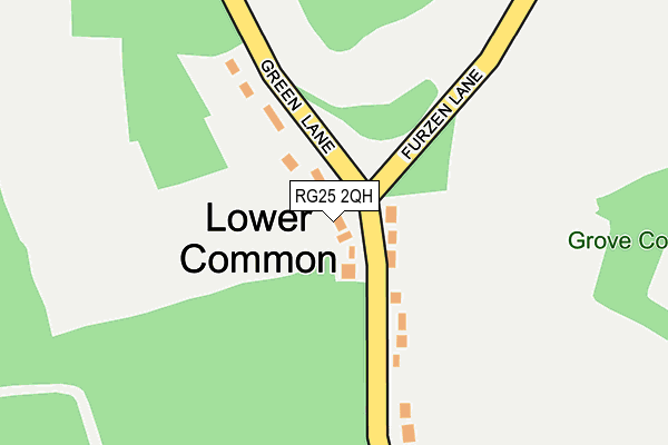 RG25 2QH map - OS OpenMap – Local (Ordnance Survey) RG25 2QH map - OS OpenMap – Local (Ordnance Survey)