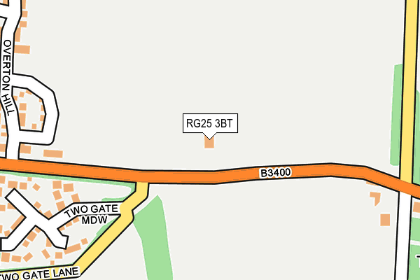 RG25 3BT map - OS OpenMap – Local (Ordnance Survey) RG25 3BT map - OS OpenMap – Local (Ordnance Survey)