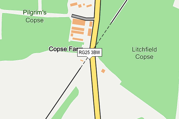 RG25 3BW map - OS OpenMap – Local (Ordnance Survey) RG25 3BW map - OS OpenMap – Local (Ordnance Survey)
