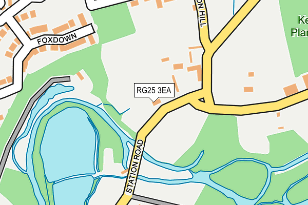 RG25 3EA map - OS OpenMap – Local (Ordnance Survey) RG25 3EA map - OS OpenMap – Local (Ordnance Survey)