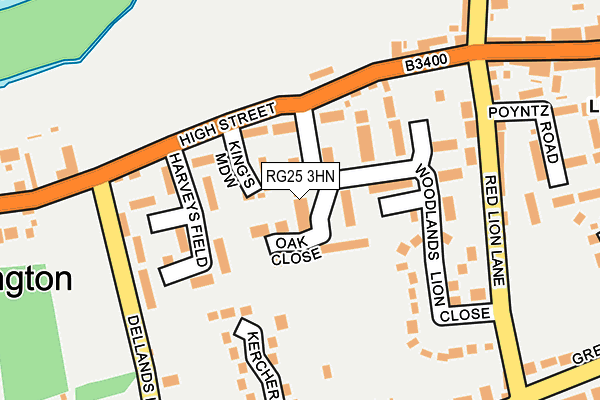 RG25 3HN map - OS OpenMap – Local (Ordnance Survey) RG25 3HN map - OS OpenMap – Local (Ordnance Survey)