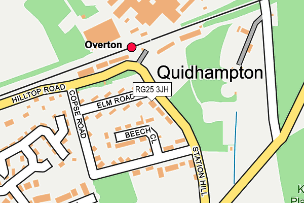 RG25 3JH map - OS OpenMap – Local (Ordnance Survey)