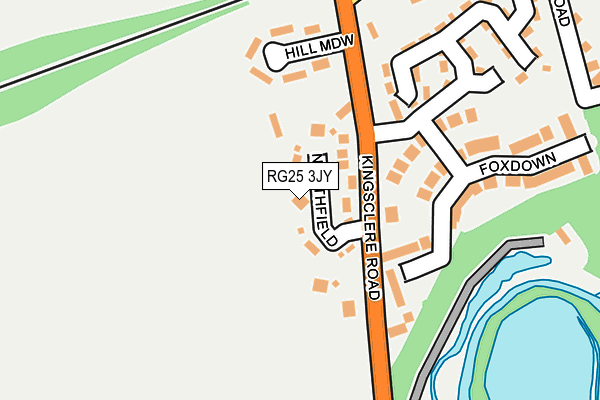 RG25 3JY map - OS OpenMap – Local (Ordnance Survey) RG25 3JY map - OS OpenMap – Local (Ordnance Survey)