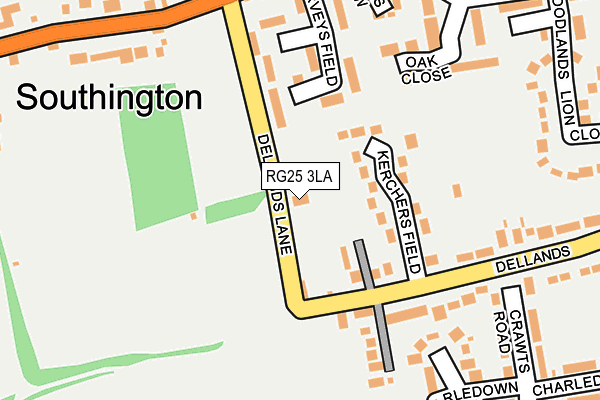 RG25 3LA map - OS OpenMap – Local (Ordnance Survey) RG25 3LA map - OS OpenMap – Local (Ordnance Survey)