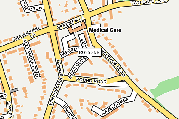 RG25 3NR map - OS OpenMap – Local (Ordnance Survey) RG25 3NR map - OS OpenMap – Local (Ordnance Survey)