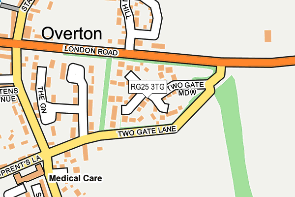 RG25 3TG map - OS OpenMap – Local (Ordnance Survey) RG25 3TG map - OS OpenMap – Local (Ordnance Survey)