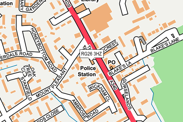 RG26 3HZ map - OS OpenMap – Local (Ordnance Survey) RG26 3HZ map - OS OpenMap – Local (Ordnance Survey)