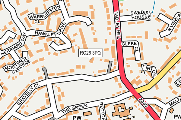 RG26 3PQ map - OS OpenMap – Local (Ordnance Survey) RG26 3PQ map - OS OpenMap – Local (Ordnance Survey)