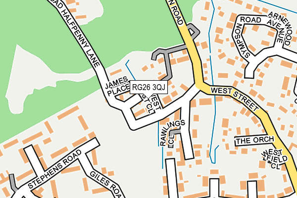 RG26 3QJ map - OS OpenMap – Local (Ordnance Survey) RG26 3QJ map - OS OpenMap – Local (Ordnance Survey)