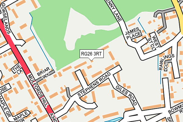 RG26 3RT map - OS OpenMap – Local (Ordnance Survey) RG26 3RT map - OS OpenMap – Local (Ordnance Survey)