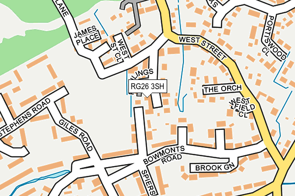 RG26 3SH map - OS OpenMap – Local (Ordnance Survey) RG26 3SH map - OS OpenMap – Local (Ordnance Survey)
