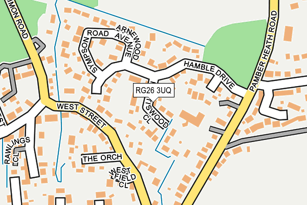 RG26 3UQ map - OS OpenMap – Local (Ordnance Survey) RG26 3UQ map - OS OpenMap – Local (Ordnance Survey)