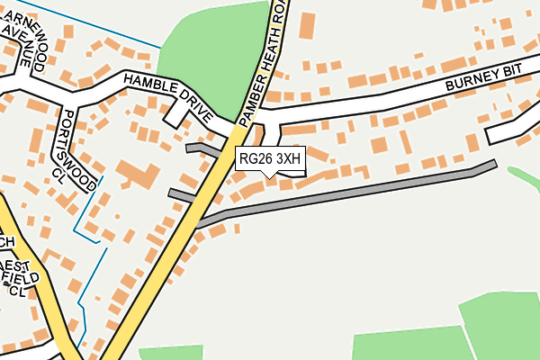 RG26 3XH map - OS OpenMap – Local (Ordnance Survey) RG26 3XH map - OS OpenMap – Local (Ordnance Survey)