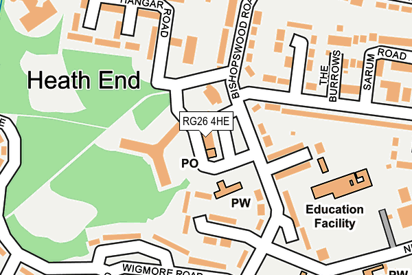 RG26 4HE map - OS OpenMap – Local (Ordnance Survey) RG26 4HE map - OS OpenMap – Local (Ordnance Survey)