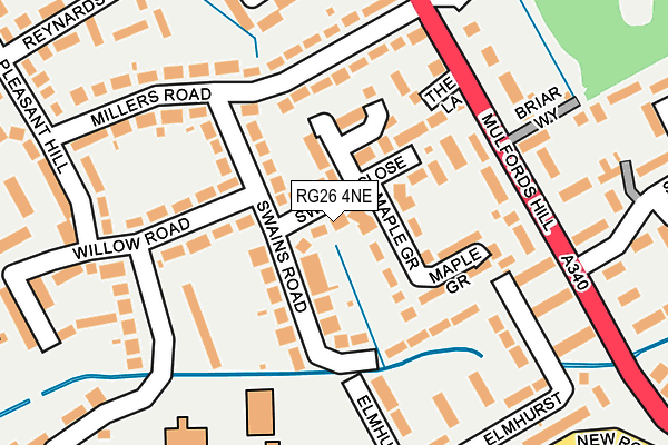RG26 4NE map - OS OpenMap – Local (Ordnance Survey) RG26 4NE map - OS OpenMap – Local (Ordnance Survey)