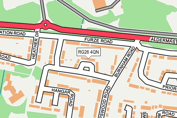 RG26 4QN map - OS OpenMap – Local (Ordnance Survey) RG26 4QN map - OS OpenMap – Local (Ordnance Survey)