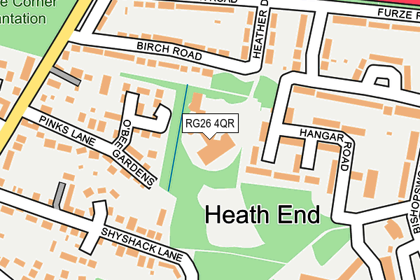 RG26 4QR map - OS OpenMap – Local (Ordnance Survey) RG26 4QR map - OS OpenMap – Local (Ordnance Survey)