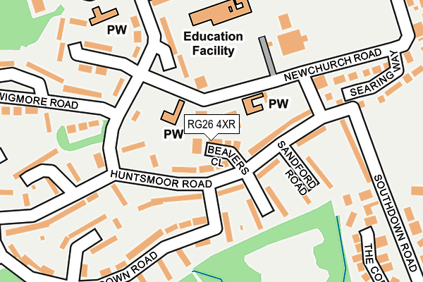 RG26 4XR map - OS OpenMap – Local (Ordnance Survey) RG26 4XR map - OS OpenMap – Local (Ordnance Survey)