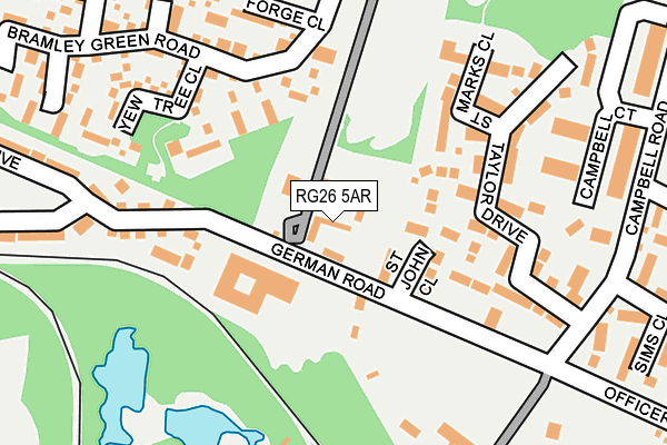 RG26 5AR map - OS OpenMap – Local (Ordnance Survey) RG26 5AR map - OS OpenMap – Local (Ordnance Survey)