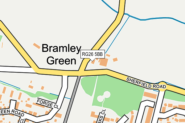 RG26 5BB map - OS OpenMap – Local (Ordnance Survey) RG26 5BB map - OS OpenMap – Local (Ordnance Survey)