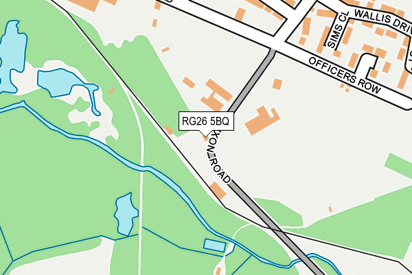 RG26 5BQ map - OS OpenMap – Local (Ordnance Survey) RG26 5BQ map - OS OpenMap – Local (Ordnance Survey)