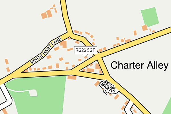 RG26 5GT map - OS OpenMap – Local (Ordnance Survey) RG26 5GT map - OS OpenMap – Local (Ordnance Survey)