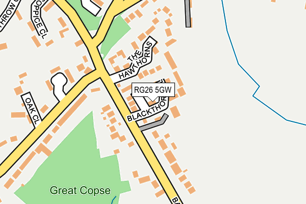 RG26 5GW map - OS OpenMap – Local (Ordnance Survey) RG26 5GW map - OS OpenMap – Local (Ordnance Survey)