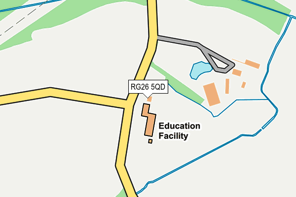 RG26 5QD map - OS OpenMap – Local (Ordnance Survey) RG26 5QD map - OS OpenMap – Local (Ordnance Survey)