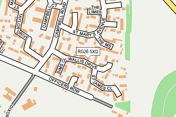 RG26 5XQ map - OS OpenMap – Local (Ordnance Survey)
