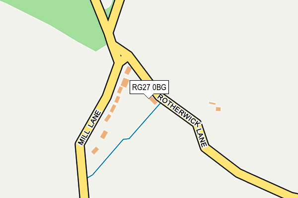 RG27 0BG map - OS OpenMap – Local (Ordnance Survey) RG27 0BG map - OS OpenMap – Local (Ordnance Survey)