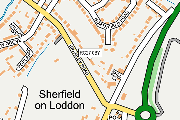 RG27 0BY map - OS OpenMap – Local (Ordnance Survey) RG27 0BY map - OS OpenMap – Local (Ordnance Survey)