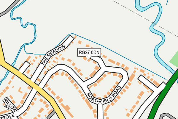 RG27 0DN map - OS OpenMap – Local (Ordnance Survey) RG27 0DN map - OS OpenMap – Local (Ordnance Survey)
