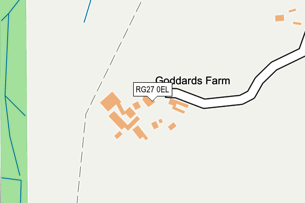 RG27 0EL map - OS OpenMap – Local (Ordnance Survey) RG27 0EL map - OS OpenMap – Local (Ordnance Survey)