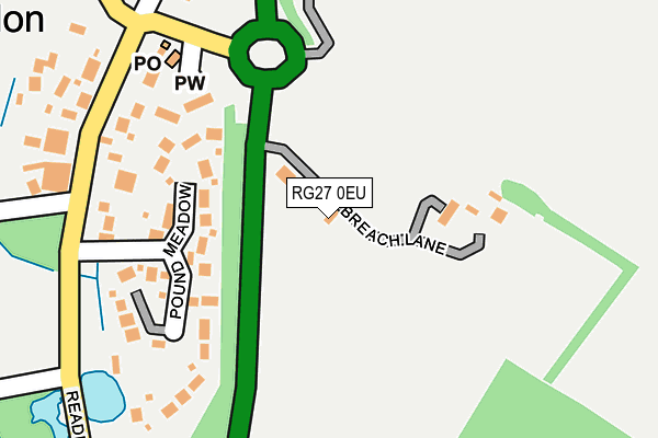 RG27 0EU map - OS OpenMap – Local (Ordnance Survey) RG27 0EU map - OS OpenMap – Local (Ordnance Survey)