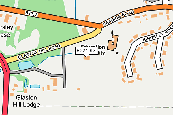 RG27 0LX map - OS OpenMap – Local (Ordnance Survey) RG27 0LX map - OS OpenMap – Local (Ordnance Survey)