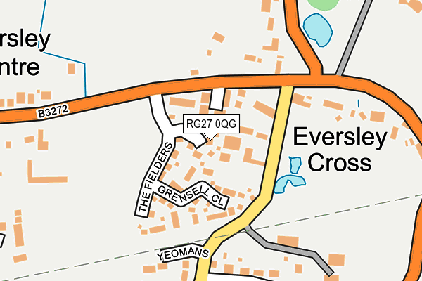 RG27 0QG map - OS OpenMap – Local (Ordnance Survey) RG27 0QG map - OS OpenMap – Local (Ordnance Survey)