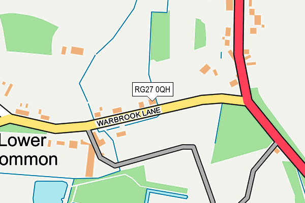 RG27 0QH map - OS OpenMap – Local (Ordnance Survey) RG27 0QH map - OS OpenMap – Local (Ordnance Survey)