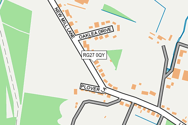 RG27 0QY map - OS OpenMap – Local (Ordnance Survey) RG27 0QY map - OS OpenMap – Local (Ordnance Survey)